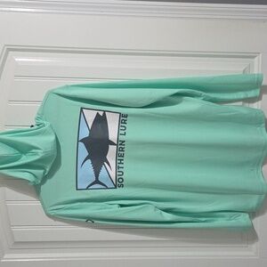 Southern Lure Mens Mint Green Long Sleeve Fishing Shirt Size Large NWOT